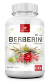 Berberin Extrakt 98% 500 mg 60 cps.